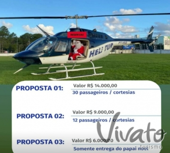 Chegada do Papai Noel para Eventos e Festas de Empresa 